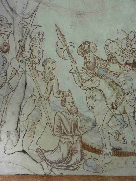 Kalkmaleri: Jacobs martyrdød
